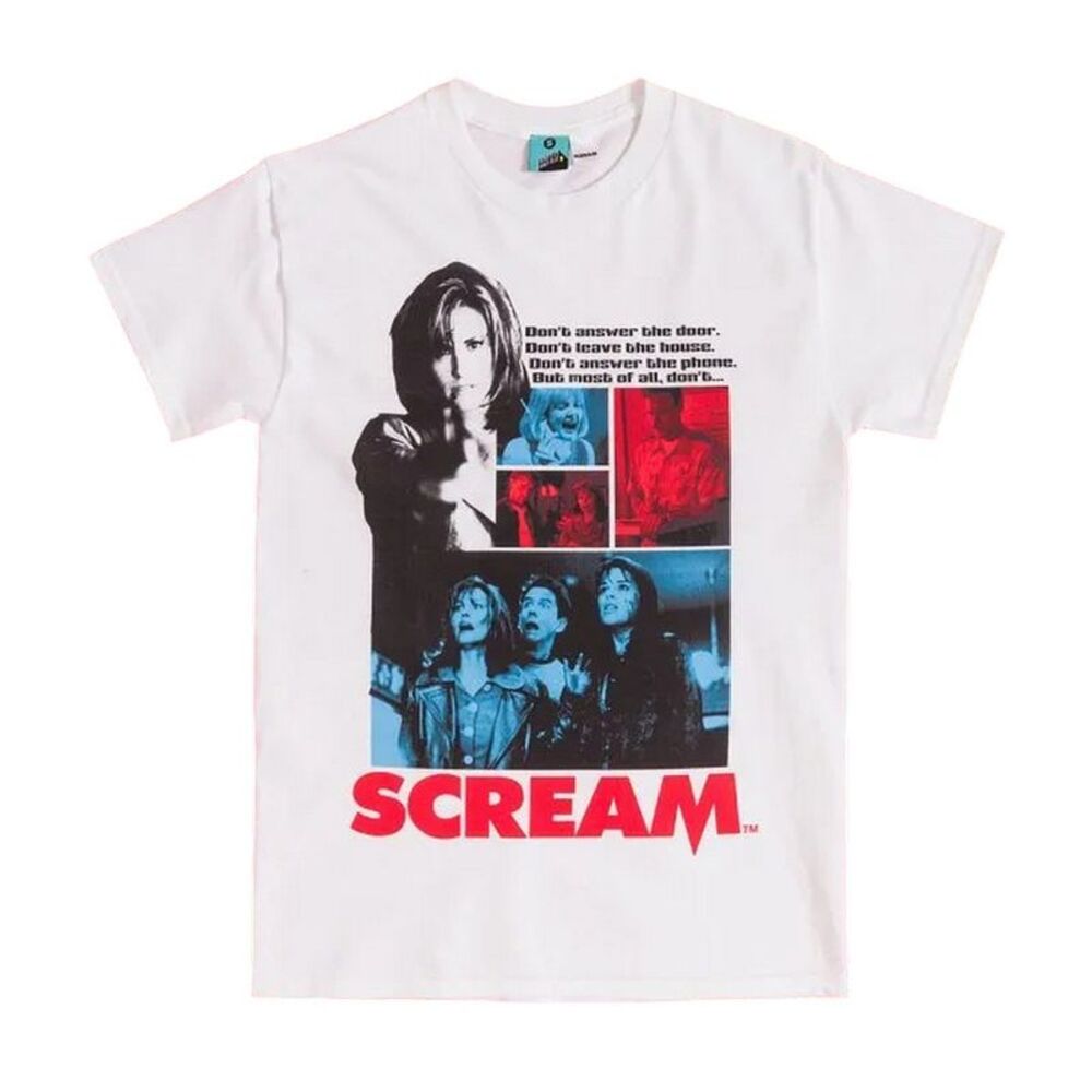 Scream Unisex Adult Montage T-Shirt / White